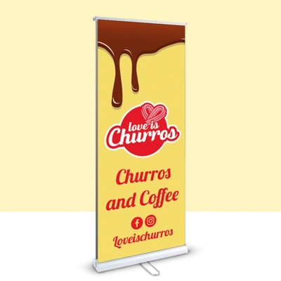  Senator - Duo - 850 Facing - Right - Roller - Banner - Churros - With - Background